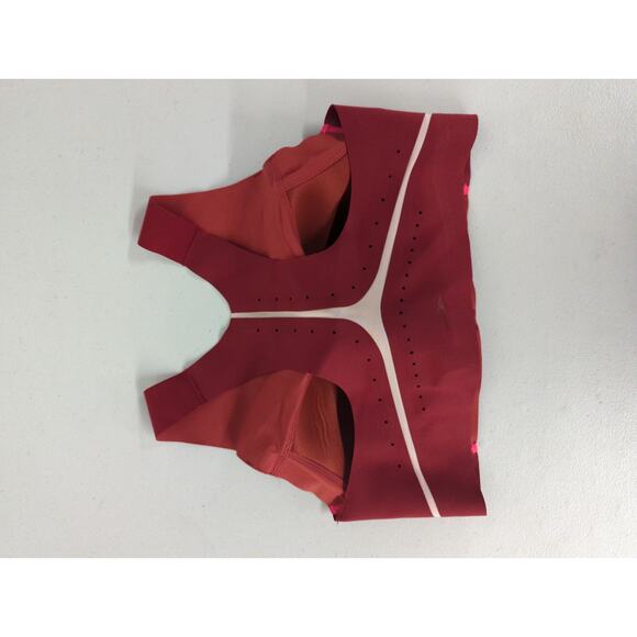 NEW Brooks Sz XL red dare high neck sports bra running beet flamingo breathable - Picture 2 of 5